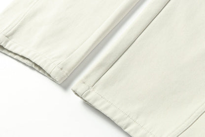 Functional Style Fleece Lined Straight Leg Pants