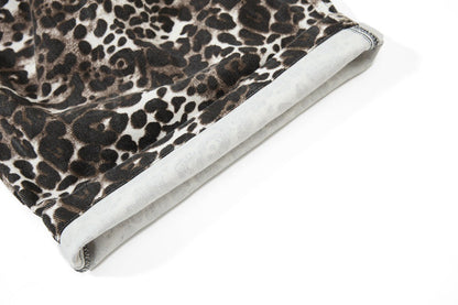 Heavy Industry Leopard Print Wide Leg Pants