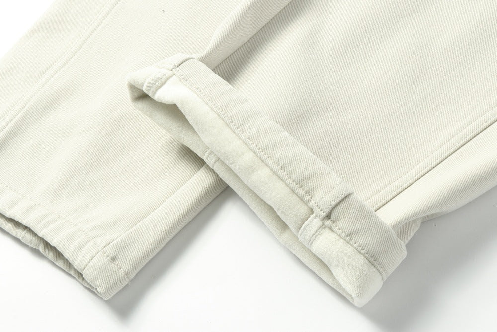 Functional Style Fleece Lined Straight Leg Pants