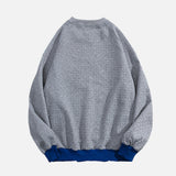 Embroidered American Style Round Neck Sweatshirt