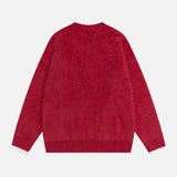 Y2K Soft Waxy Loose V-Neck Knit Sweater