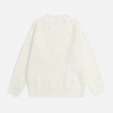 Y2K Soft Waxy Loose V-Neck Knit Sweater