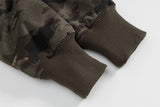 Camouflage Lined Cashmere Faux Furr Hooded Jacket