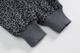 Trendy Leopard Print Faux Furr Hooded Padded Jacket