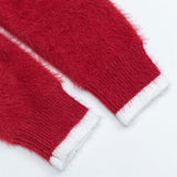Y2K Soft Waxy Loose V-Neck Knit Sweater