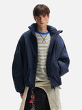 Stylish Cleanfit Warm Double Zipper Cotton Jacket