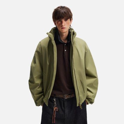 Stylish Cleanfit Warm Double Zipper Cotton Jacket