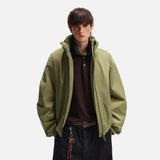 Stylish Cleanfit Warm Double Zipper Cotton Jacket