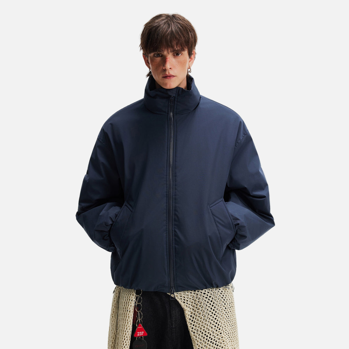 Stylish Cleanfit Warm Double Zipper Cotton Jacket