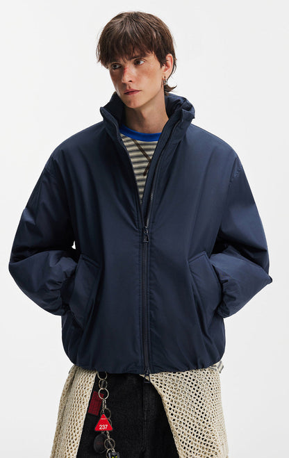 Stylish Cleanfit Warm Double Zipper Cotton Jacket