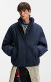 Stylish Cleanfit Warm Double Zipper Cotton Jacket