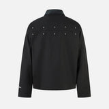 Flower Tattoo Fashionable Hip Hop Leather Jacket