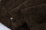 Vintage Punk Airplane Buckle Design Leather Jacket