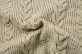 Trendy Twisted Texture Zipper Knit Cardigan