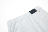 Streetwear Flare Embroidered Abstract Knight Jeans