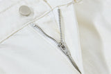 Streetwear Flare Embroidered Abstract Knight Jeans