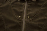 Deconstructed Split Design Solid Color Lapel Jacket