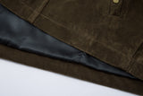 Deconstructed Split Design Solid Color Lapel Jacket
