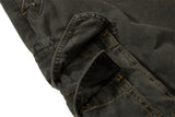 Streetwear Pleated Design Wide Leg Denim Jeans