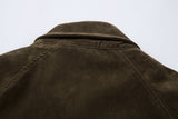 Deconstructed Split Design Solid Color Lapel Jacket