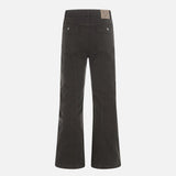 Solid Color Loose Microflared Casual Jeans