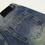 Trendy Brand Wash Denim Wide Leg Denim Jeans