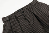 Trendy Old Money Style Plaid Wide Leg Pants