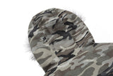 Warm Camouflage Fur Hooded Padded Jacket