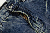 Trendy Brand Wash Denim Wide Leg Denim Jeans