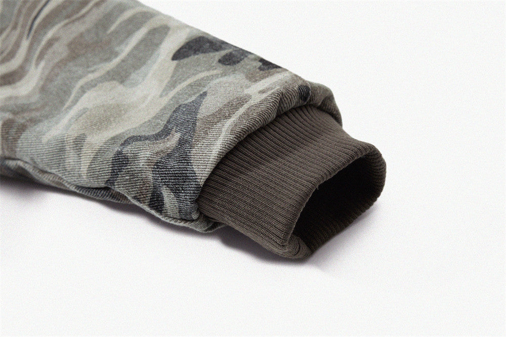 Warm Camouflage Fur Hooded Padded Jacket