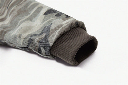 Warm Camouflage Fur Hooded Padded Jacket