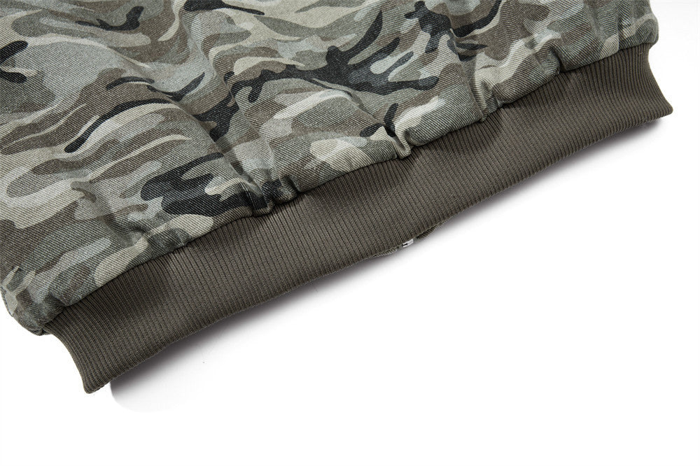 Warm Camouflage Fur Hooded Padded Jacket