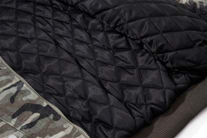 Warm Camouflage Fur Hooded Padded Jacket