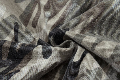Warm Camouflage Fur Hooded Padded Jacket
