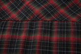 Plaid Single Breasted PU Leather Long Sleeved Shirt
