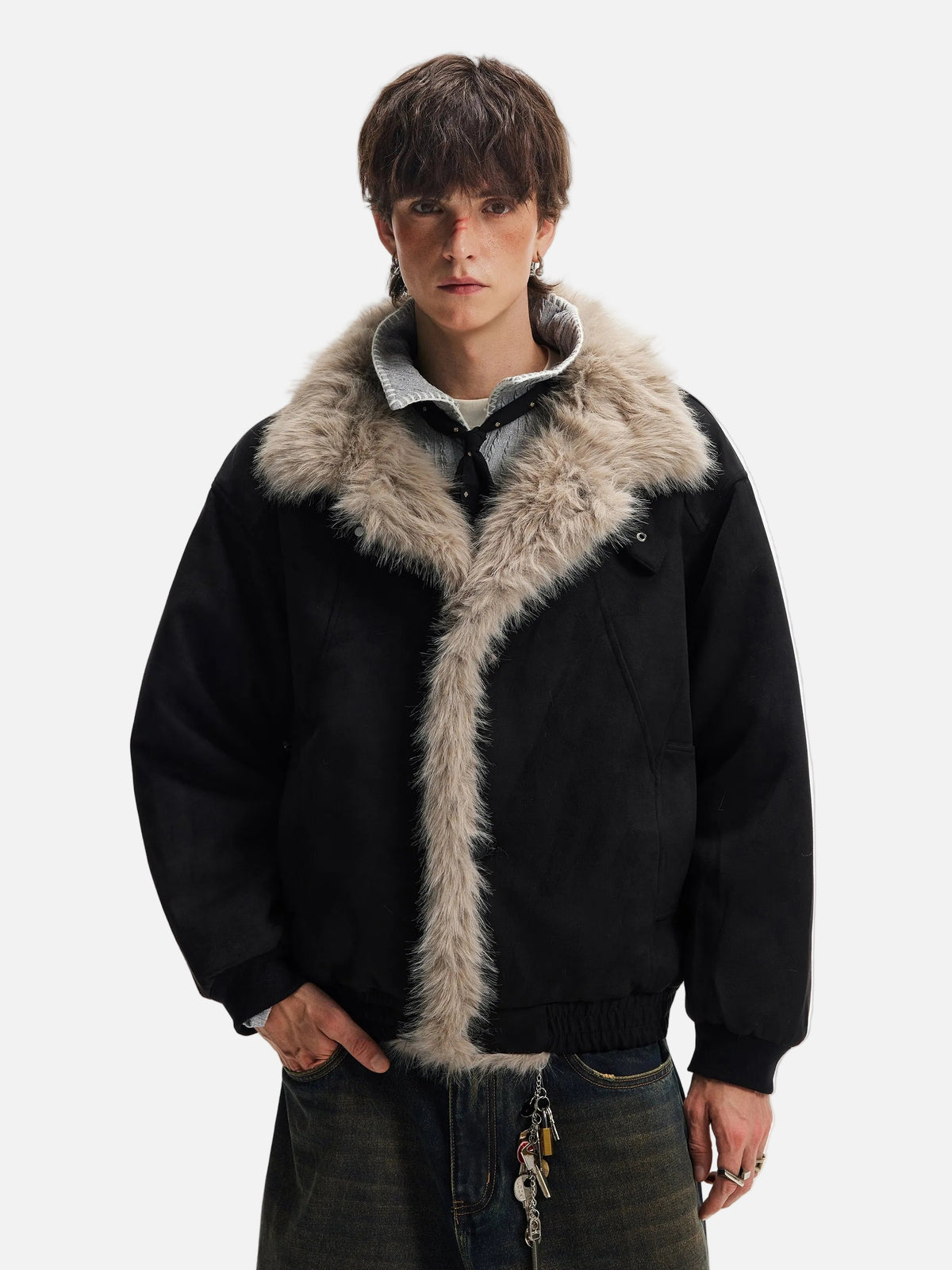 Mountain Carved Warm Cleanfit Faux Fur Jacket