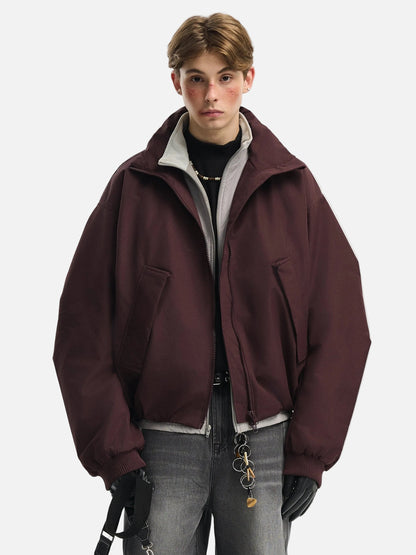 Insulated Vertical Collar Down Thickened Jacket