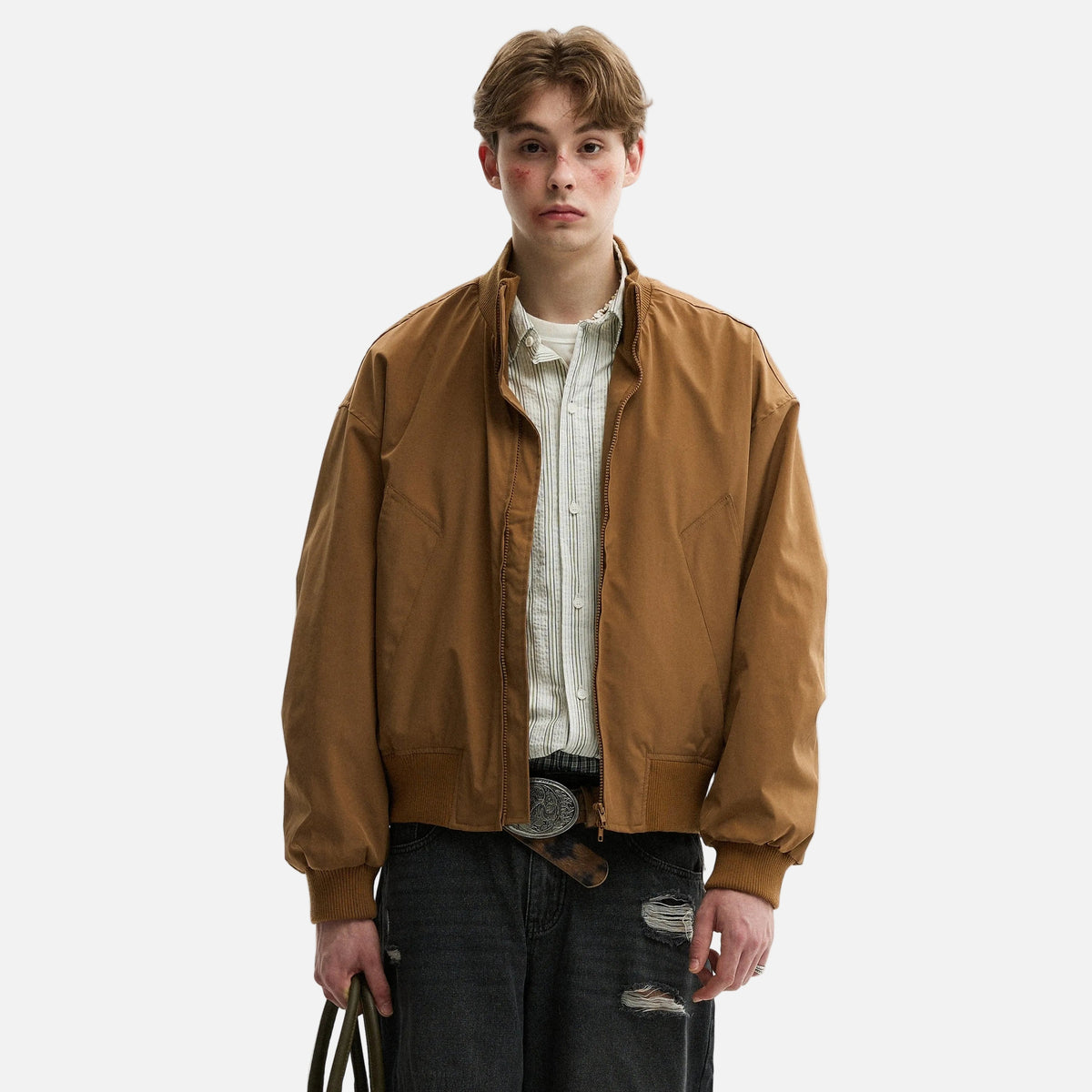 Retro American Style Cleanfit Bomber Flying Jacket