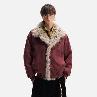 Mountain Carved Warm Cleanfit Faux Fur Jacket