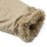Luxurious Velvet High Collar Padded Faux Fur Jacket
