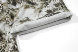 Streetwear Leopard Camo Tie Dye Cargo Jeans