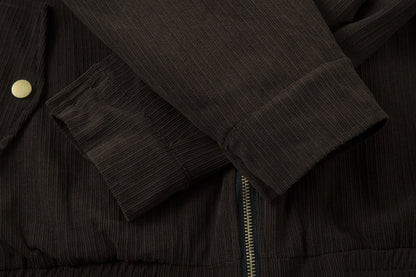 American Vibe Two Way To Wear Vertical Collar Plaid Jacket