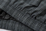 Vintage Plaid Two Way To Wear Zipper Jacket