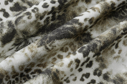 Streetwear Leopard Camo Tie Dye Cargo Jeans