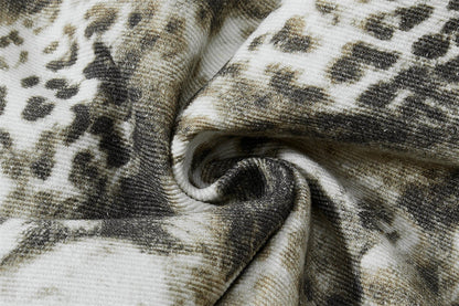 Streetwear Leopard Camo Tie Dye Cargo Jeans