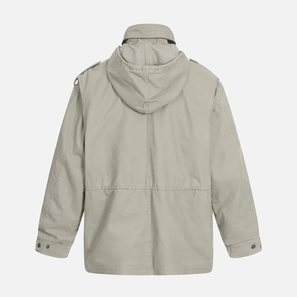 Stylish High Collar Multi Pocket Windbreaker Jacket
