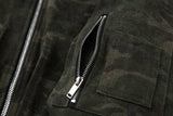 Winter Camouflage Fur Collar Hooded Jacket