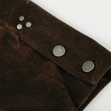 Classic Loose Fit Aviator Collar Button-Up Jacket