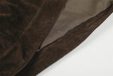 Classic Loose Fit Aviator Collar Button-Up Jacket