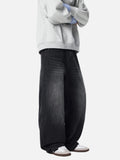 Cleanfit Whiskers Wide Leg Washed Jeans